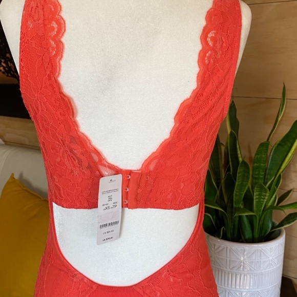 LACE AND MESH BODYSUIT - Picture 4 of 6